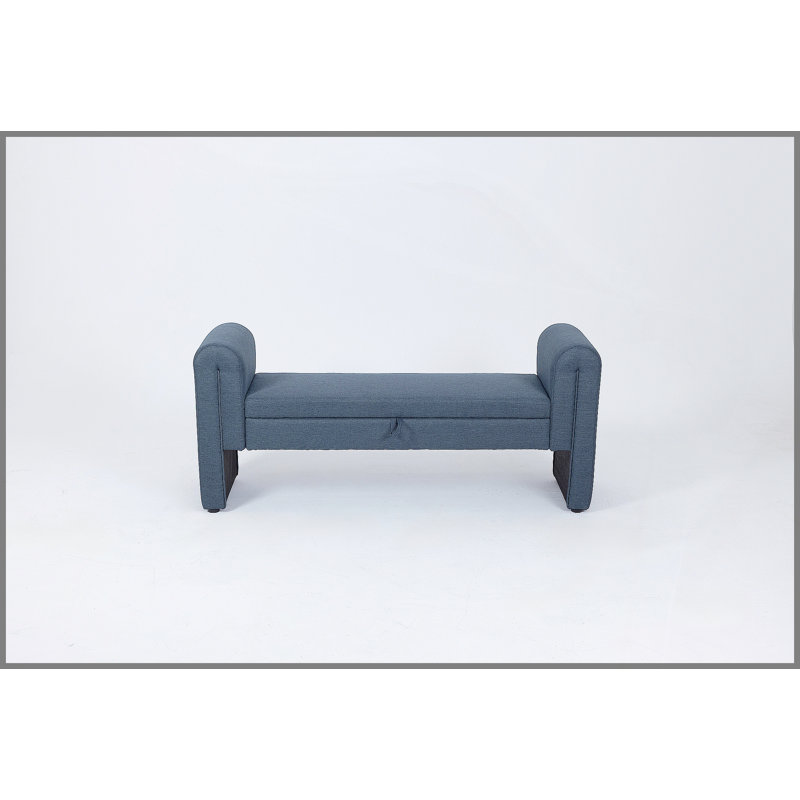 Banc de rangement de 60 pouces convenant aux chambres à coucher, aux salons, aux salles d'activité et aux espaces similaires