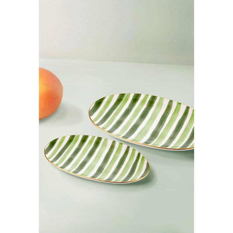 Hippolytus 2 Piece Appetizer Plate Set