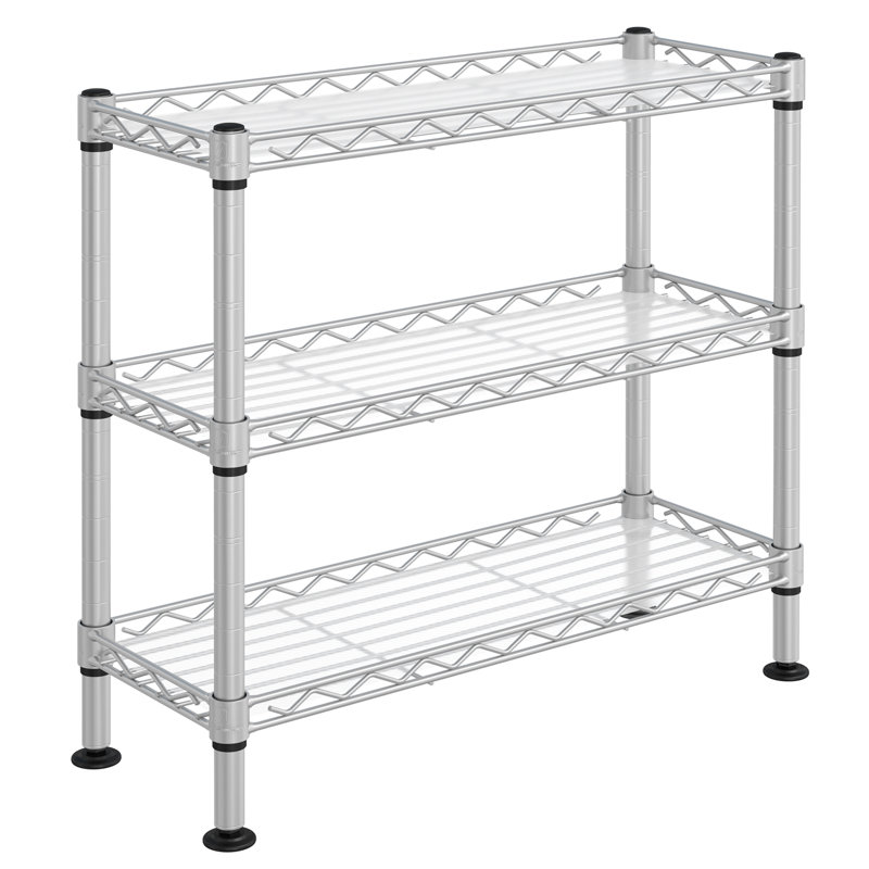Taeko 40cm W Steel Shelving Unit, Silver