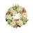 Hydrangea and Heather Wreath with Burlap Bows