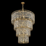 Windsor 21 - Light Unique/Statement Tiered Chandelier with Crystal Accents