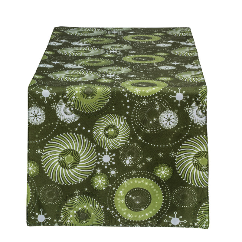 Chemin de table Santiago, L 53 po x l 19,5 po, Vert