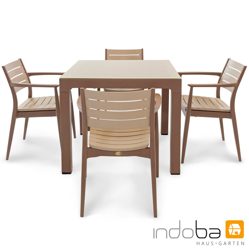 4 - Person Patio Dining Set with Square Table