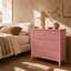 Commode 3 tiroirs 32 "avec façades cannelées-130019508