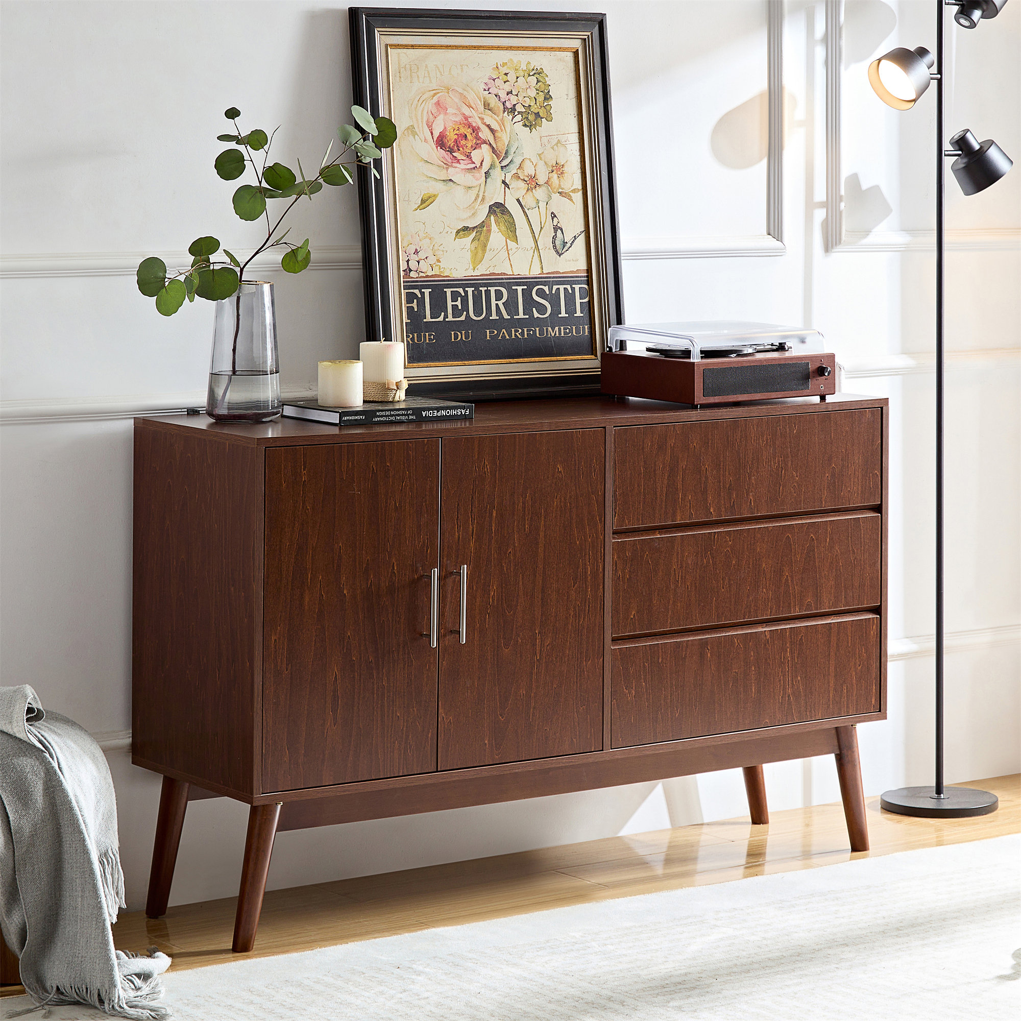 Audiohome Jaydenmax Sideboard Buffet Console Table With Drawers | Wayfair