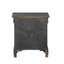 Table de chevet 2 tiroirs gris foncé