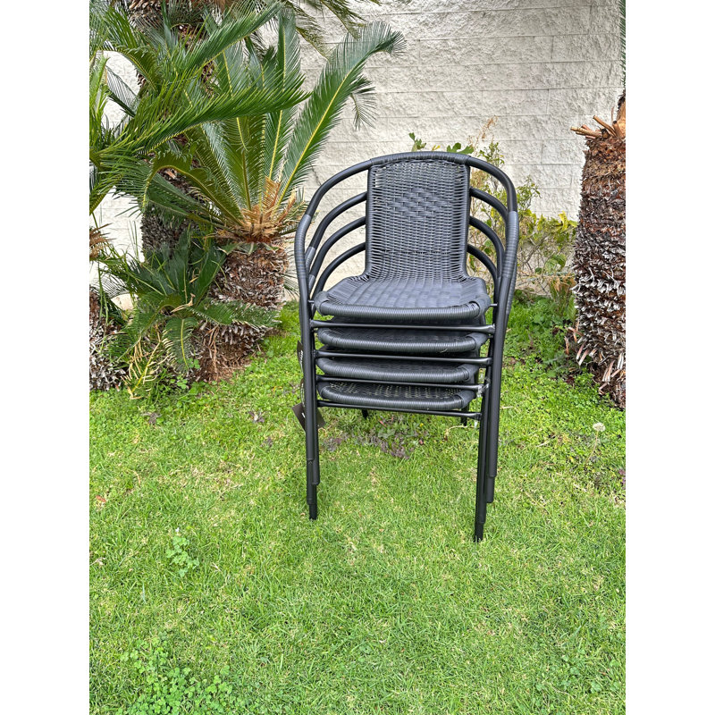 Fauteuil de salle à manger Bedran, Noir