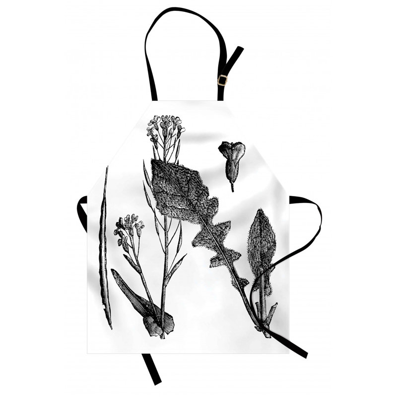 Tablier de feuilles de plantes racines