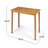 Outdoor Minimalist Acacia Wood Rectangle Bar Table-489177631