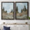 Reproduction de cadre photo sur toile 2 pièces West