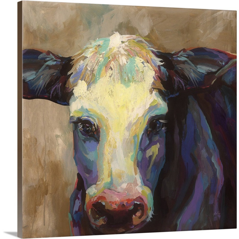 Art mural sur toile Betsy, H 36 po x l 36 po x P 1 po, Toile tendue