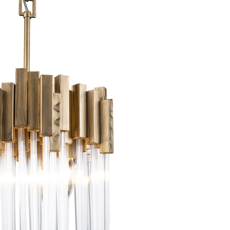Matrix Pendant - 14"D x 14"W x 17"H - Havana Gold, Havana Gold