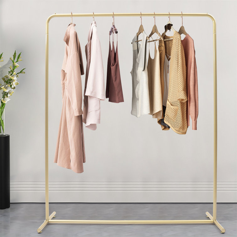 STAVROS SET OF 2pcs Minimal Hanger Clothing Rack Copper Gold Black