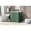 Meuble-lavabo de 91 cm avec lavabo intégré, 6 tiroirs, vert