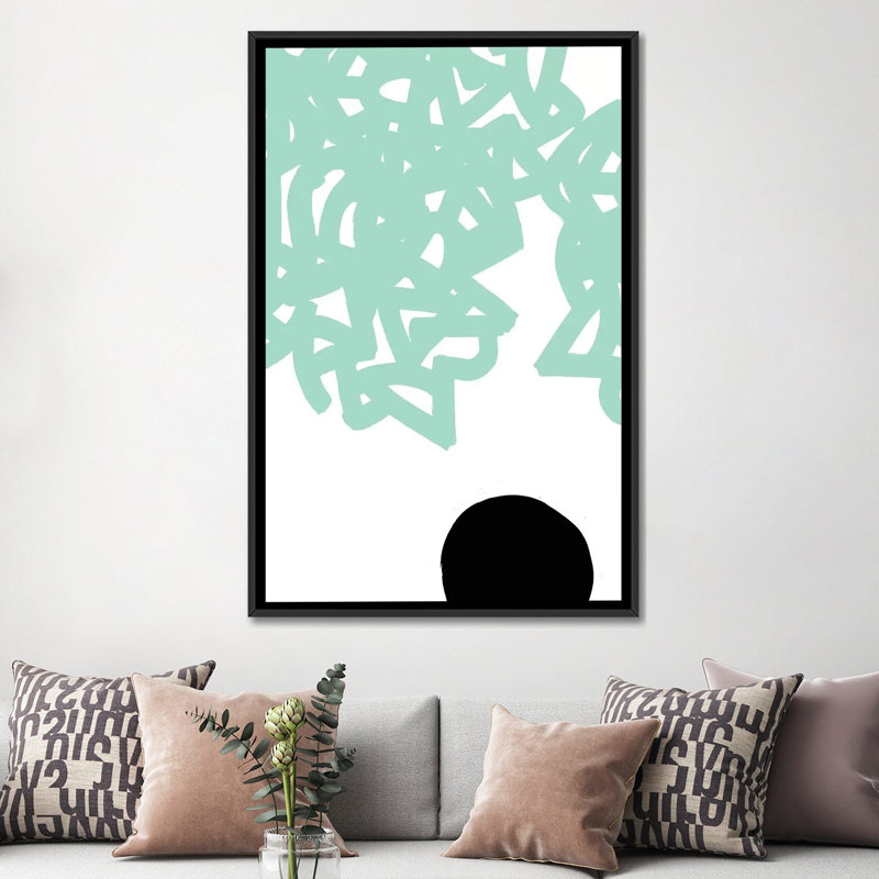 «Gestures II», impression sur toile, H 26 po x l 18 po x P 1,5 po, Toile avec cadre noir, Pas de tapis