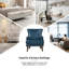 Fauteuil à oreilles en cuir 29,2 po Aviles-2105344365