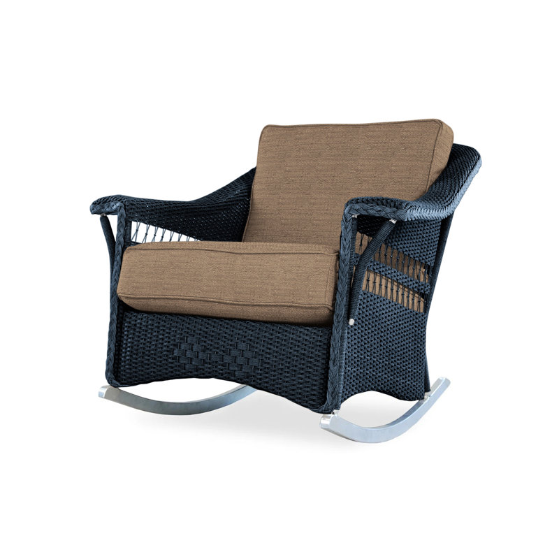 Nantucket Outdoor Rocker Chair, Demo Skyway, Ebony