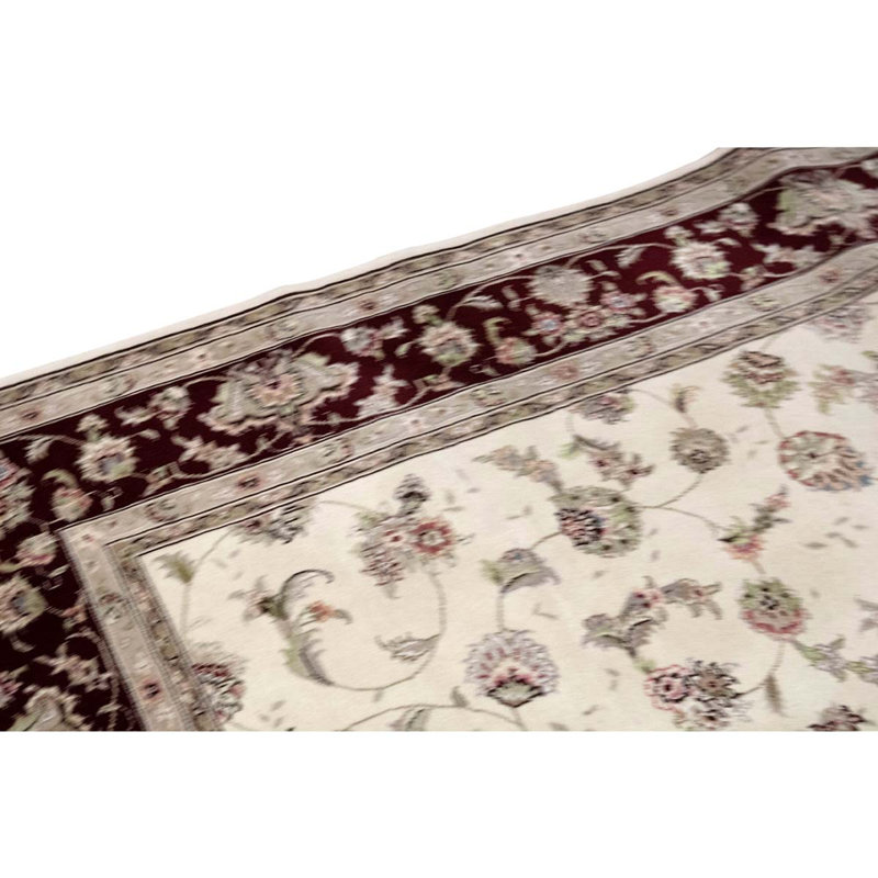 Handmade Silk and Wool Oriental Area Rug