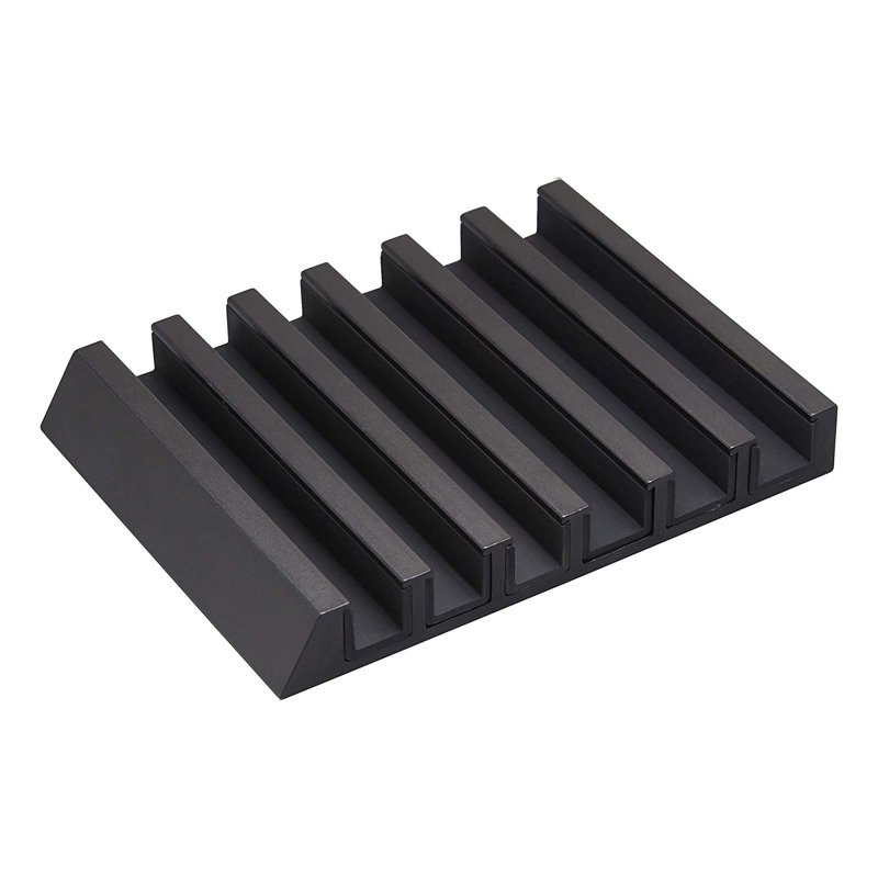 Black Aluminum Multi Device Phone and Tablet Stand