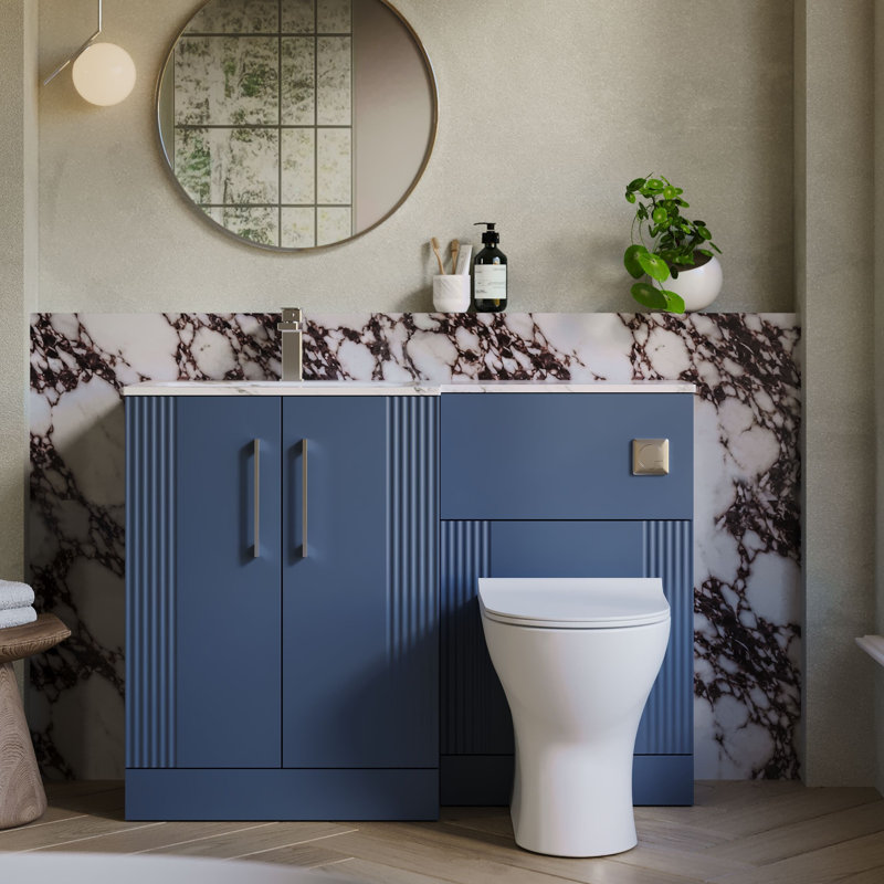 Deco 1105 mm Bathroom Vanity, Satin Blue