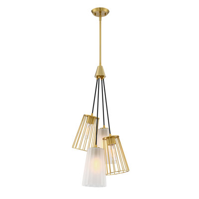 Jarmell - Light Steel Dimmable Tiered Chandelier