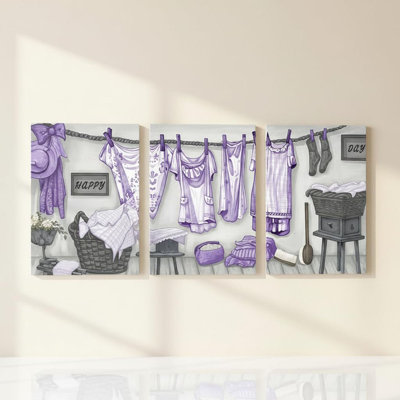 3 Piece Wrapped Canvas Wall Art