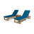 Outdoor Chaise Lounge with Table , Cushion Included-393571734