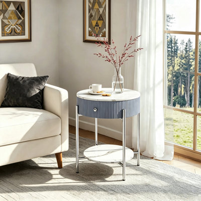 Woodville Side Table with Storage