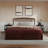 Lamari Solid Wood Storage Platform Bed with Footboard & Under Bed Drawers-366692878-366692874