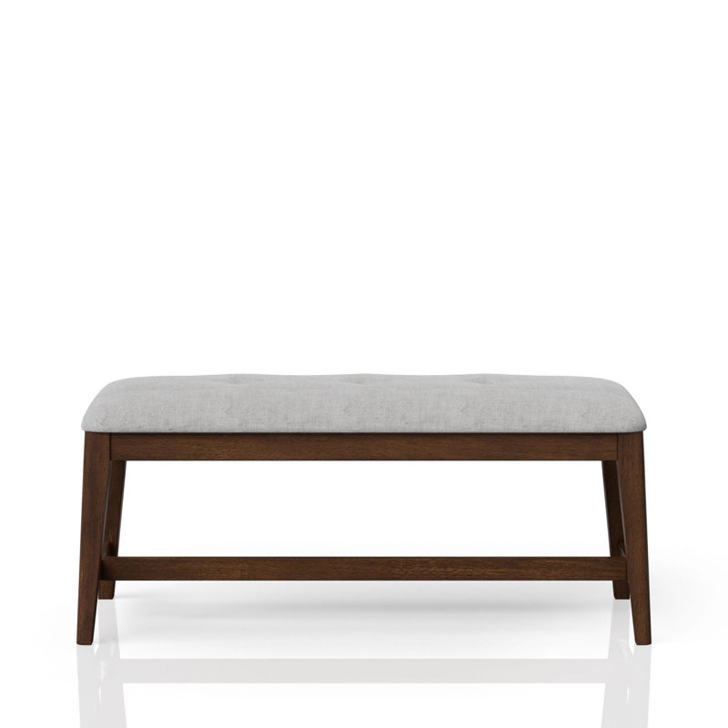 Élégant banc de salle à manger rembourré sans dossier pour une expérience d'assise moderne et confortable.