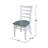Delmontez 2 - Person Solid Wood Top Pedestal Dining Set-1418498278
