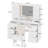 47"  Vanity Desk with LED Lighted Mirror,Drawers & Cabinets, Makeup Table with Power Outlet,  Adjustable Lighting Modes-688656818