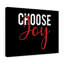Choose Joy Red - Wrapped Canvas Print-1041462078