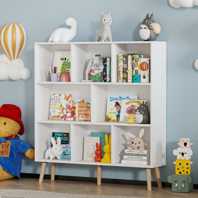 Adisyn No Subject Bookcase, French White, 42.5" H x 31.5" W x 9.4" D