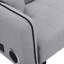 Lit pliant gris avec son, multifonctionnel pour n'importe quelle scène, signal audio sans fil, assemblage et rangement simples, ergonomique solide, 35,43 po Système de son stéréo large et large au look charmant. Tous