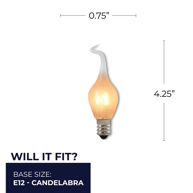 6 Watt, T8 Incandescent Dimmable Light Bulb