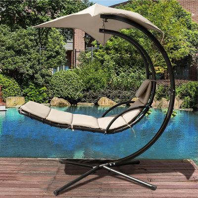 Esme 1 Person Hanging Chaise Lounger with Stand