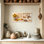  Art mural rétro sur toile de cuisine, décoration murale de cuisine de ferme pour la salle à manger, œuvre d'art tendue avec châssis, prête à être suspendue, 20 po x 40 po