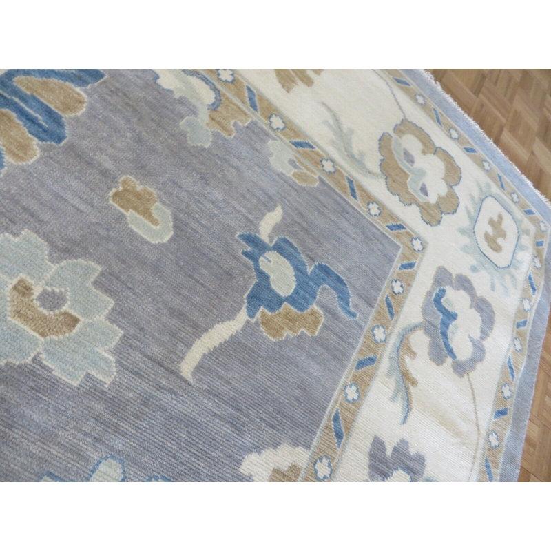 Tapis unique gris de 10 pi x 10 pi 1 po