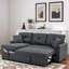 Canapé-lit modulaire avec rangement caché et coussins de dossier confortables