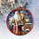 Holiday Splendor 6'' Handmade Glass Animals Ball Ornament