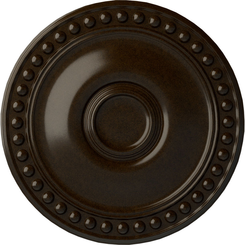 Endurathane Sellek Ceiling Medallion, 18 1/2"OD x 7/8"ID x 1 1/2"P (Fits Canopies up to 1 1/8")Hand-Painted Flash Blue Finish