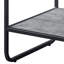 Table de bout à 1 tablette en béton gris et noir-108416173