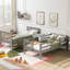 Lit superposé Twintwin avec rangement fonctionnel et stabilité - Escalier gris pour chambre à coucher-1847186489