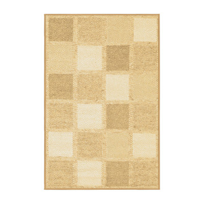 Tapis contemporains brun lavable à la machine 2569