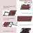 Outdoor Tanning Lounge Chair Sun, 21 Folding With Pillow & Pocket. For Beach, Pool, Patio, Lawn, Deck. Brown. Metal Construction, 330 Lbs Max Bearing Lawn Pocket By , Adjustable For Deck, Outdoor,