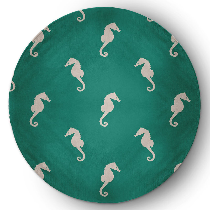 Loranger Chenille Indoor Rug, Round 5'