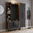 Rutherford Modular Hall Tree & Storage System With Metal Accessories