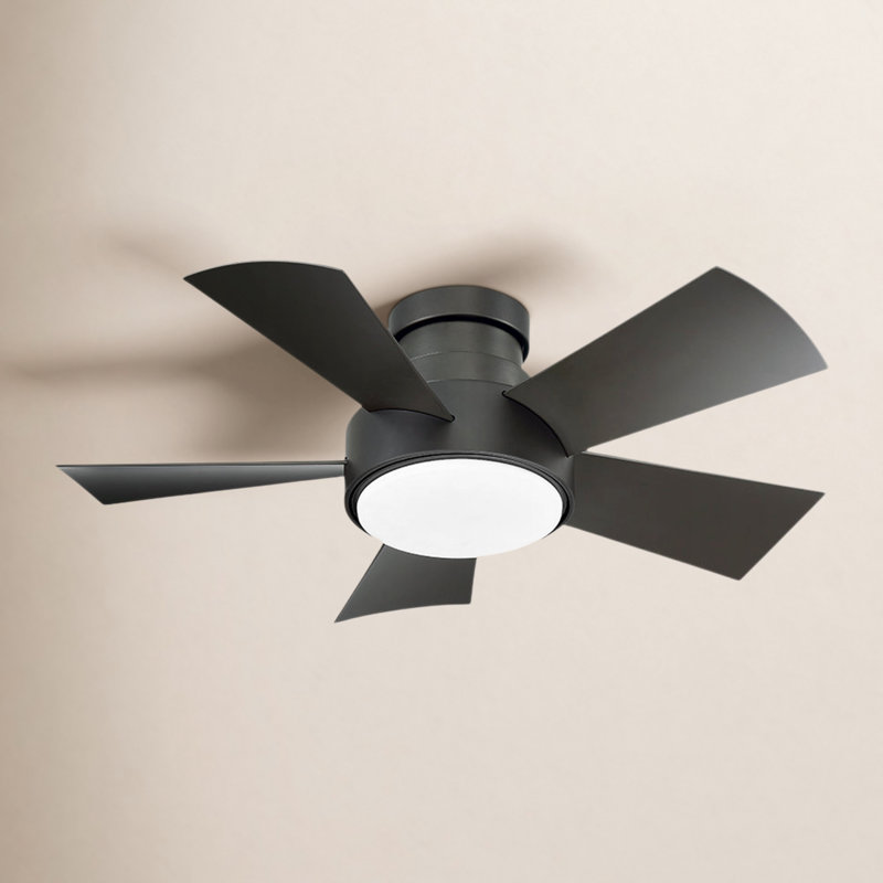 Ventilateur de plafond encastré à 5 pales intérieur / extérieur Vox avec télécommande et ensemble d'éclairage à DEL Vox, 38"