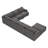 Anureet Maureece Corduroy Sectional Modular Sofa -1586502366
